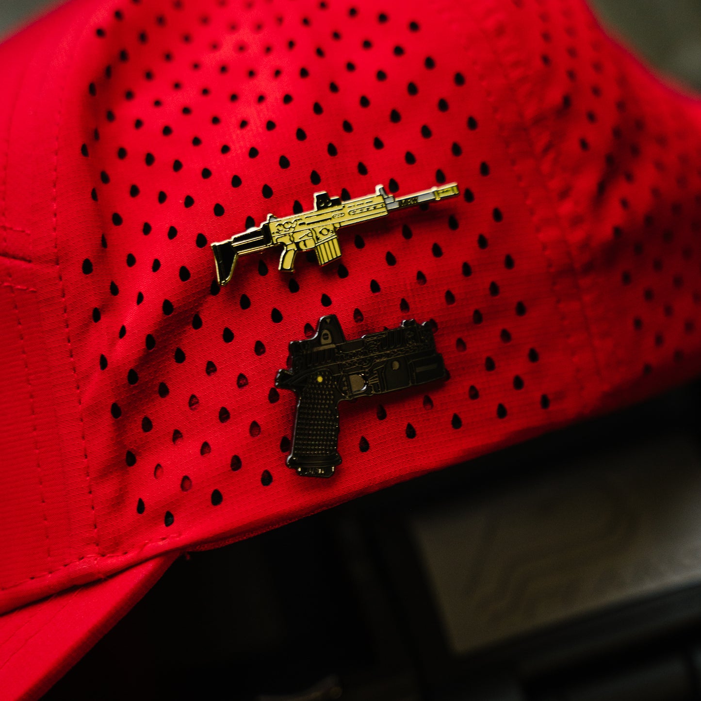 Limited Edition Gold Scar x Iron Monkey Rifle Works Custom Enamel Pin