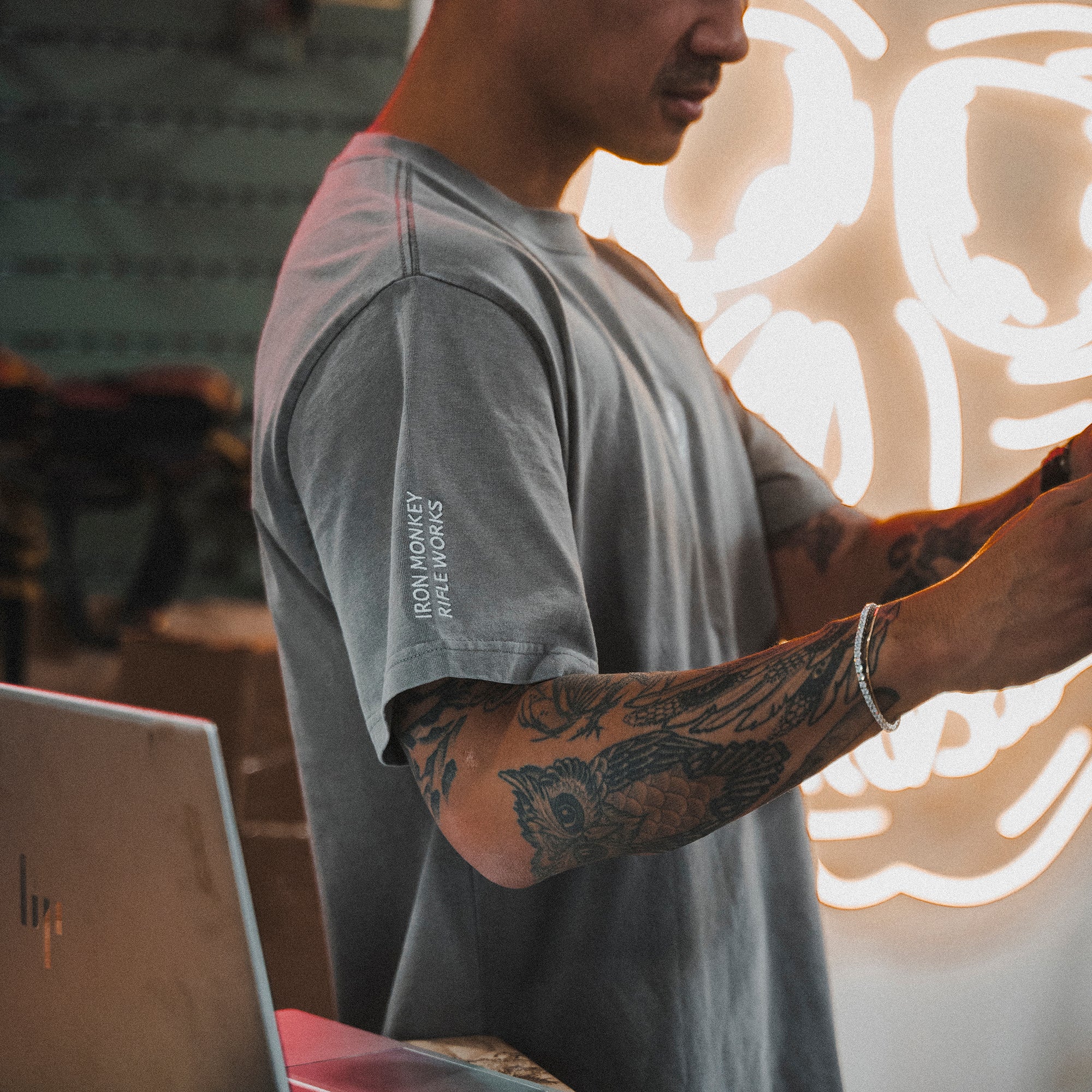 Iron Monkey Oversized Faded Tee